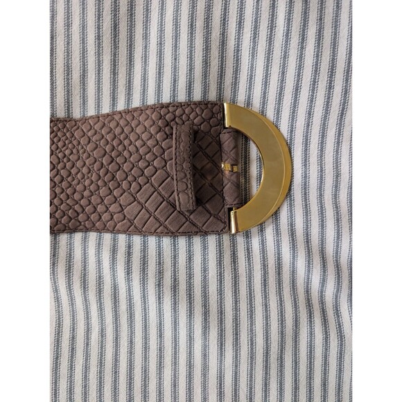 Christian Dior Vintage Belt Brown Leather Gold Hardware Classic 80s Old Money main image 5